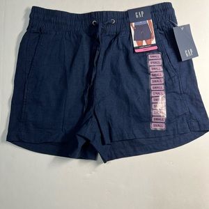 Gap Linen shorts size S color midnight